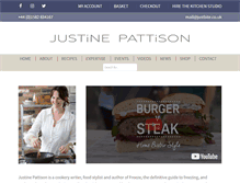 Tablet Screenshot of justinepattison.com